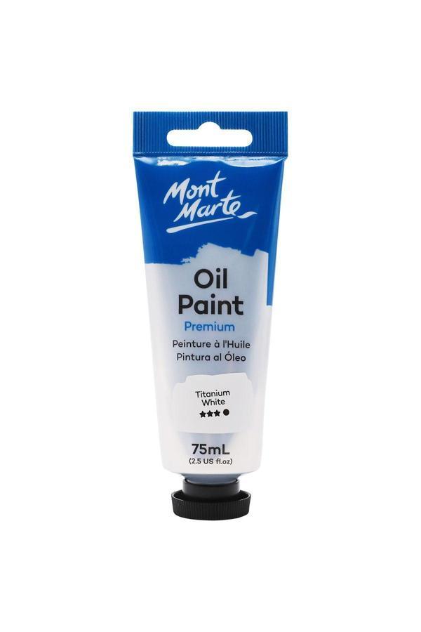 Mont marte MM PremiumYağlı Boya 75ml - Titanyum White - Image 1