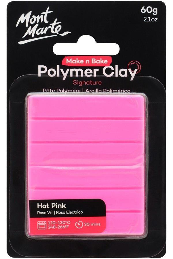 Mont marte Make n Bake Polimer Kil Signature 60g - Hot Pink - Image 1
