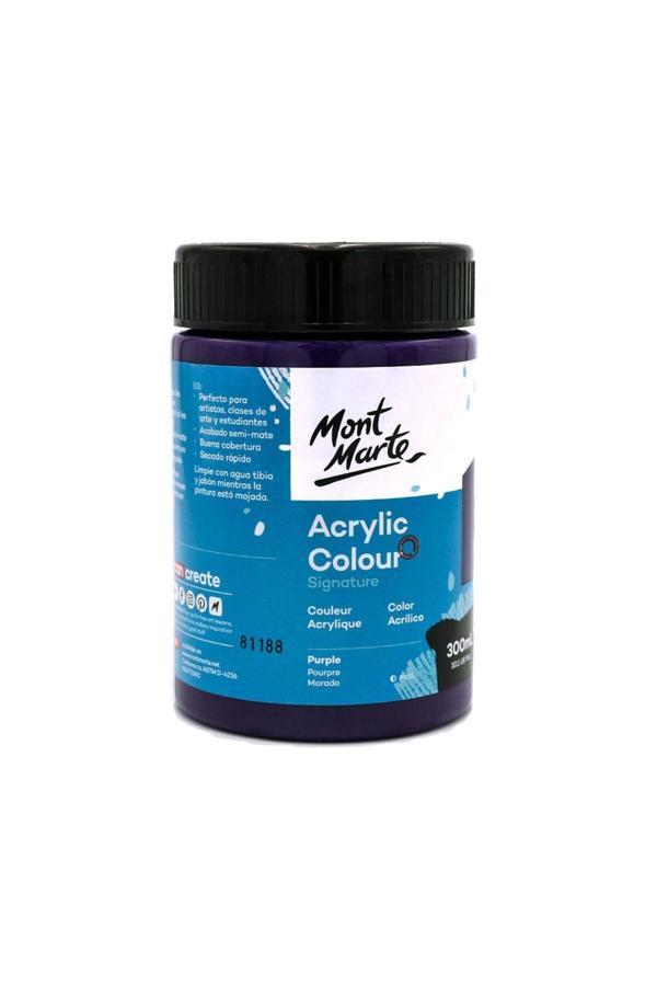 Mont marte MM Akrilik Renkli Boya Signature 300ml - Purple - Image 1