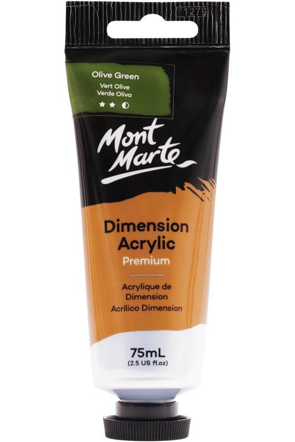Mont marte MM Premium Dimension Akrilik 75ml - Olive Green - Image 1