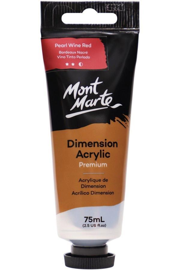 Mont marte MM Premium Dimension Akrilik 75ml - Paearl Wine Red - Image 1