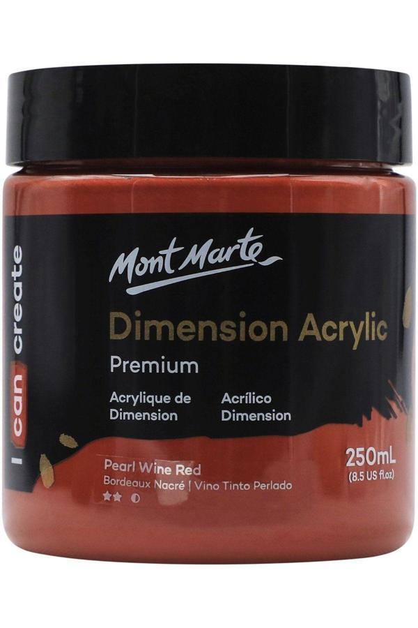 Mont marte MM Premium Dimension Akrilik 250ml - İnci Şarap Kırmızısı - Image 1