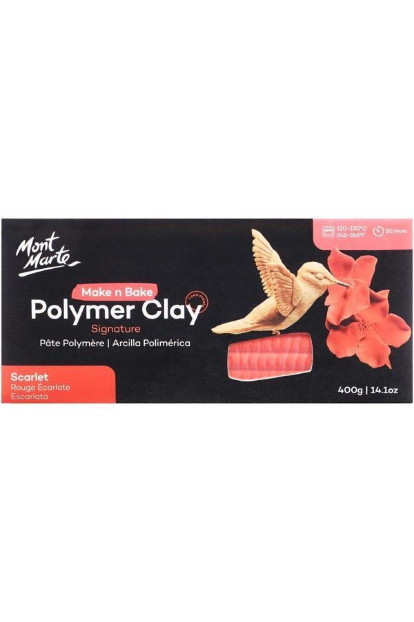 Mont marte MM Make n Bake Polimer Kil Signature 400g - Scarlet - Image 1