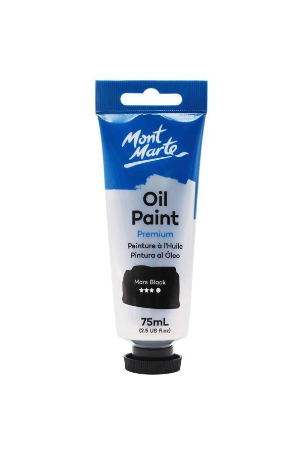 Mont marte MM Premium Yağlı Boya 75ml - Mars Black - Image 1