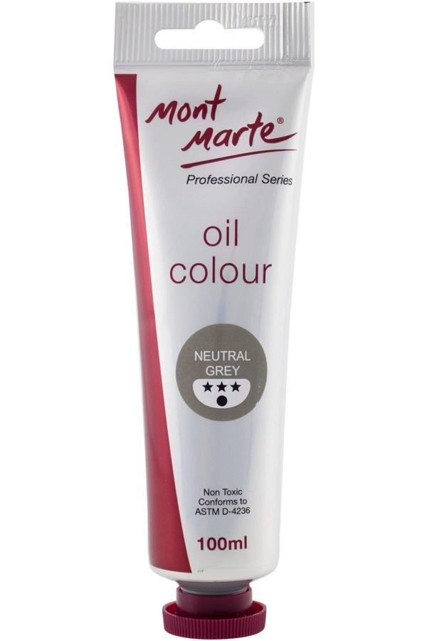 Mont marte MM Yağlı Boya 100ml - Neutral Grey - Image 1