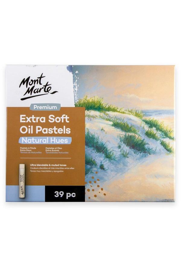 Mont marte MM Ekstra Yumuşak Yağlı Pastel Doğal Tonlar 39'lu Premium - Image 1