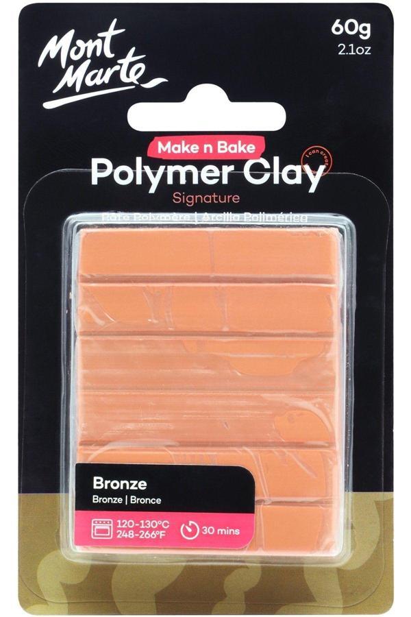 Mont marte MM Make n Bake Polimer Kil Signature 60g - Bronze - Image 1