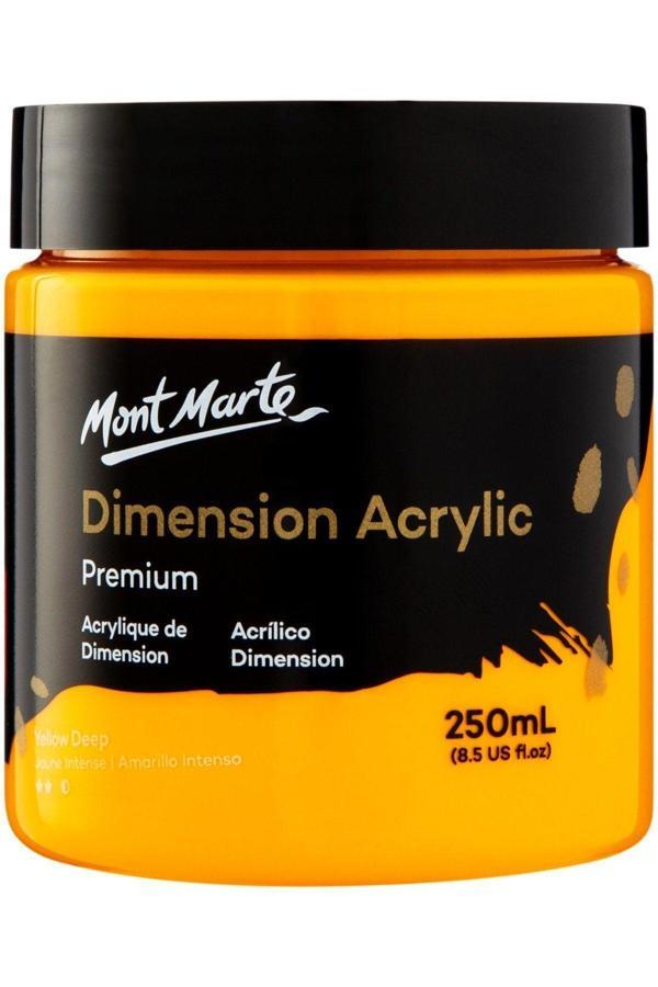 Mont marte MM Premium Dimension Akrilik 250ml - Yellow Ochre - Image 1