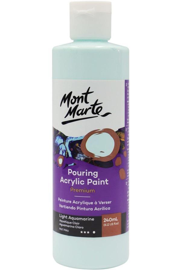 Mont marte MM Dökme Akrilik Boya Premium 240ml - Lt Aguamarine - Image 1