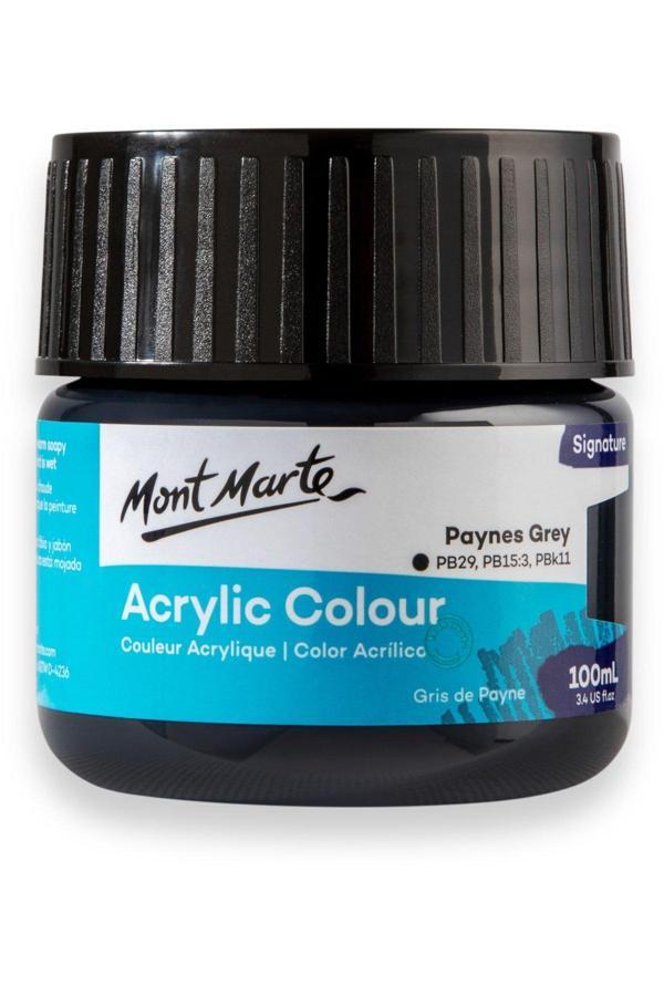 Mont marte MM Akrilik Renkli Boya Signature 100ml - Paynes Grey - Image 1