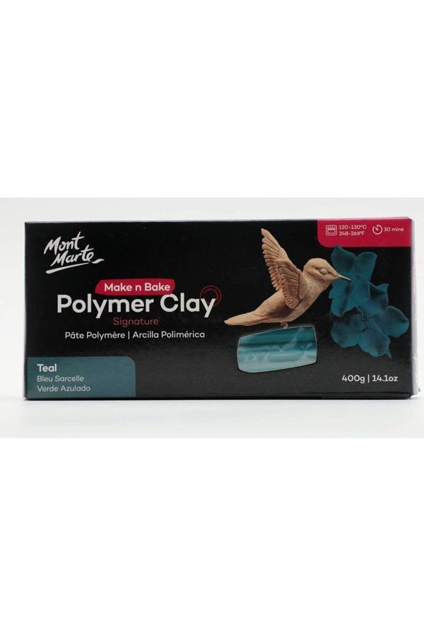 Mont marte Make n Bake Polimer Kil Signature 400g - Teal - Image 1