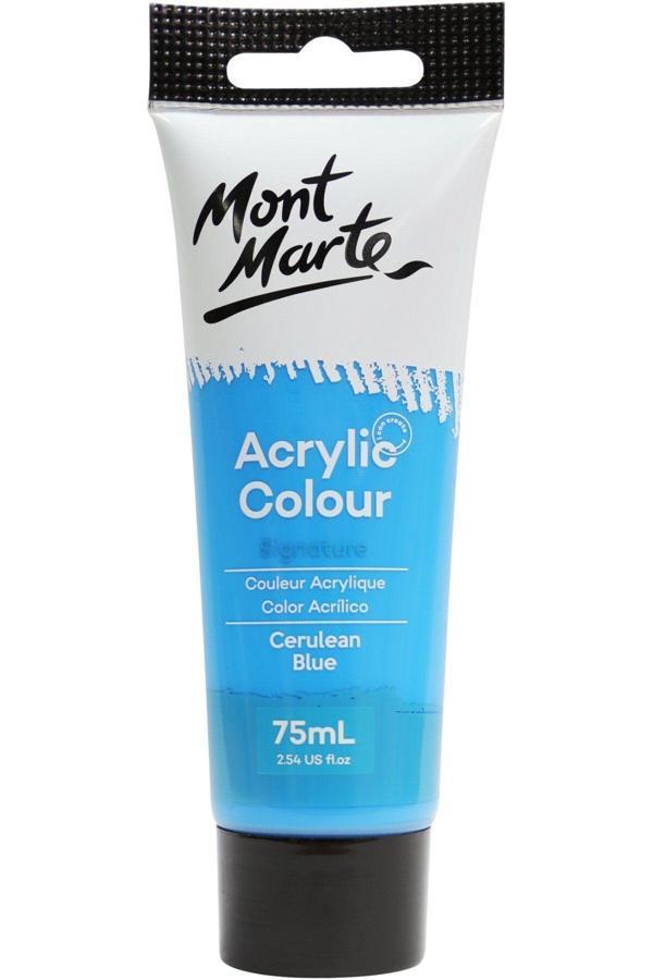 Mont marte MM Akrilik Renkli Boya Signature 75ml - Cerulean Blue - Image 1