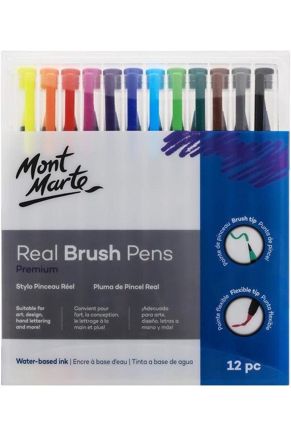 Mont marte MM Premium Gerçek Fırça Kalemleri 12'li - Image 1