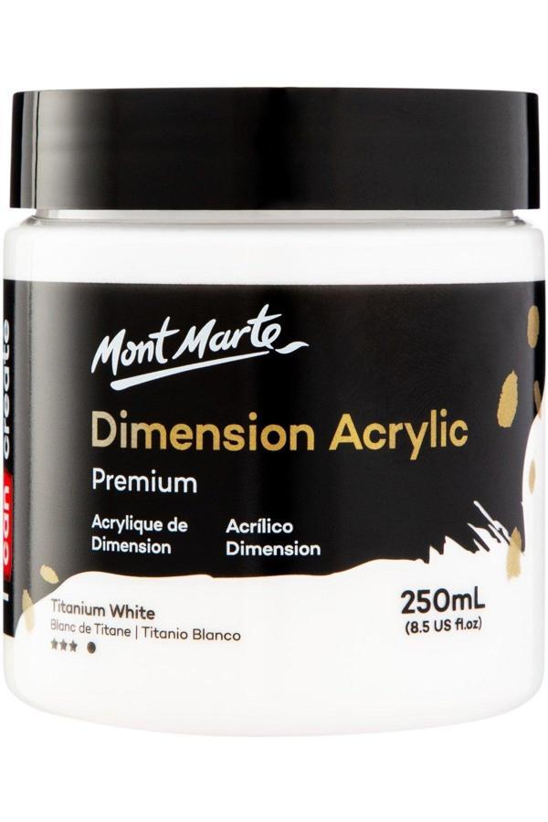 Mont marte MM Premium Dimension Akrilik 250ml - Titanyum White - Image 1