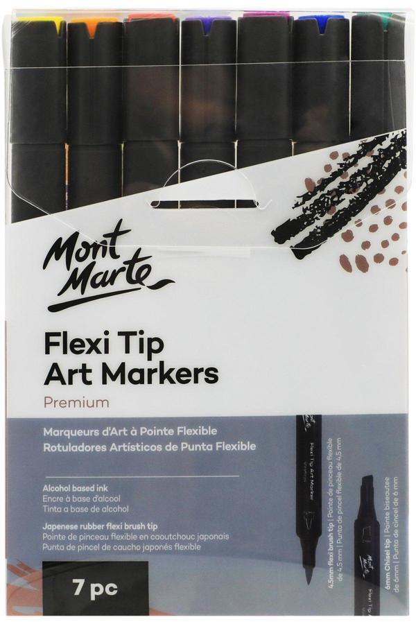 Mont marte MM Premium Flexi Tip Sanat Markerleri 7'li - Image 1