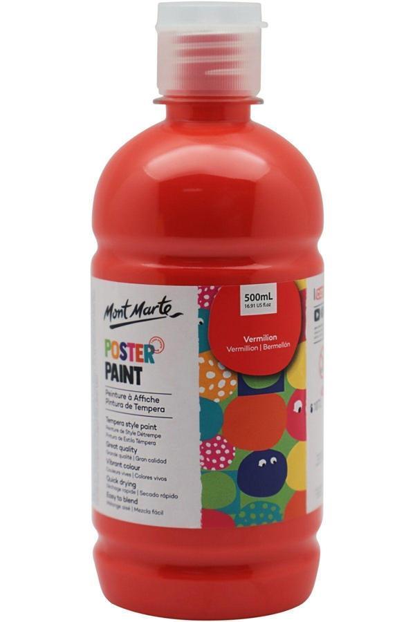 Mont marte MM Poster Boyası 500ml - Vermilion - Image 1