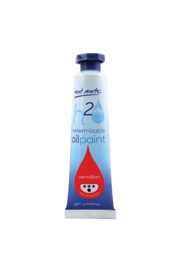 Mont marte MM Suyla Karıştırılabilir Yağlı Boya 37ml - Vermilion - Image 1
