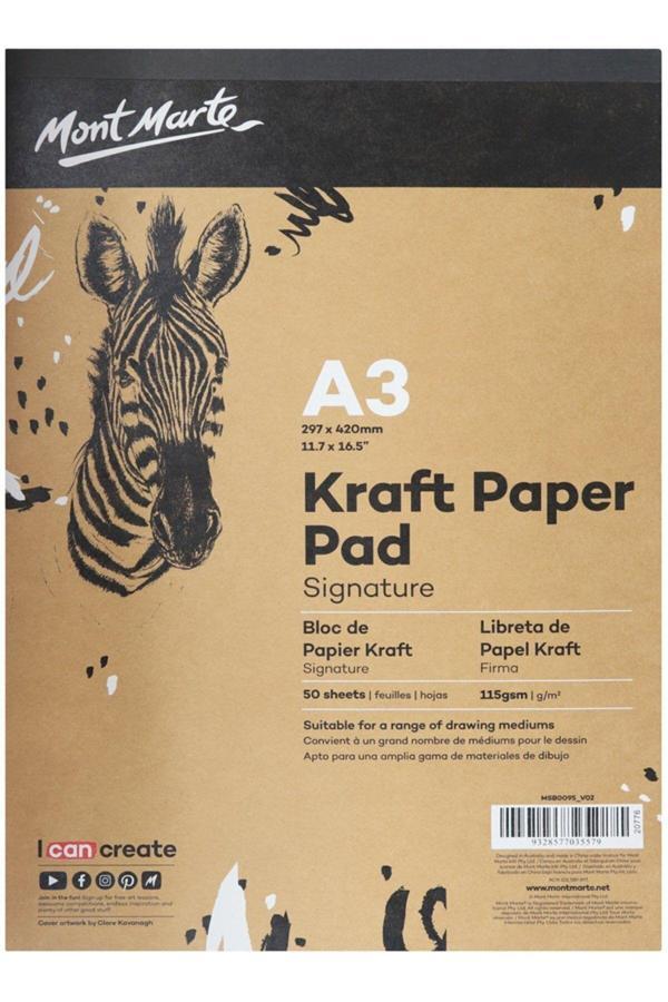 Mont marte MM Kraft Kağıt Ped Signature A3 50 Yaprak - Image 1