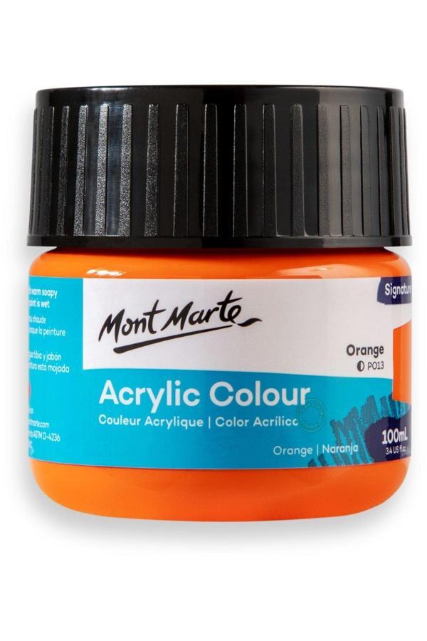 Mont marte MM Akrilik Renkli Boya Signature 100ml - Orange - Image 1