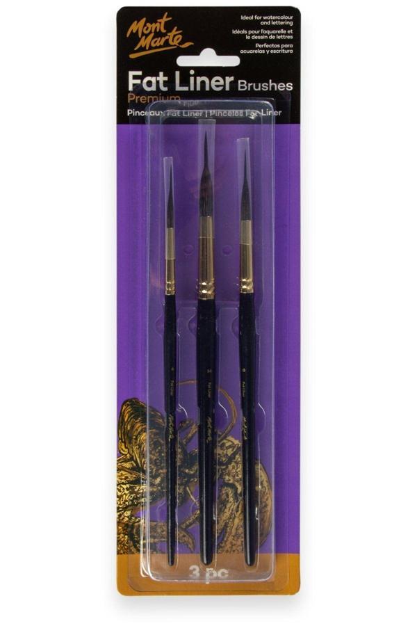 Mont marte MM Yağ Astar Fırça Seti Taklon/Sincap 16,10,6 no Premium - Image 1