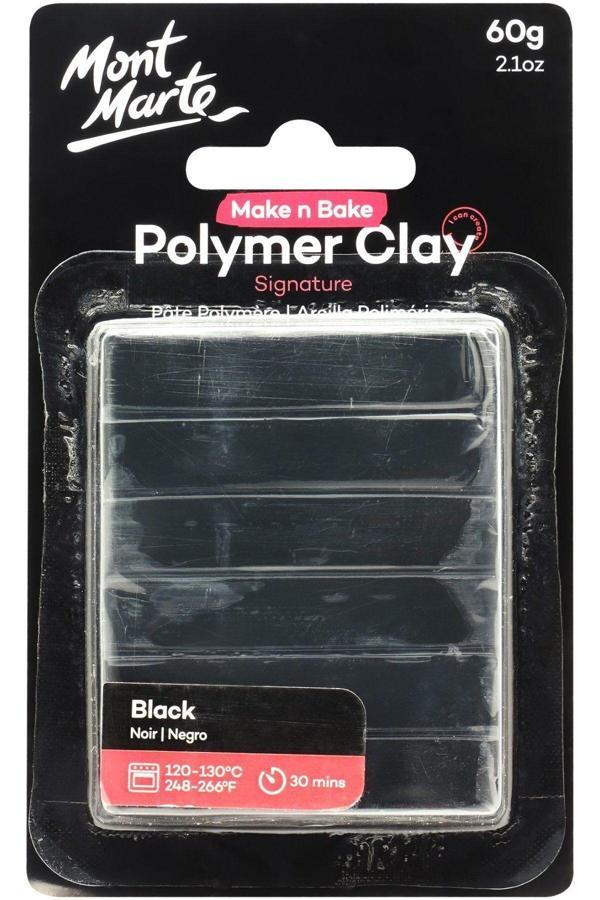 Mont marte MM Make n Bake Polimer Kil Signature 60g - Black - Image 1