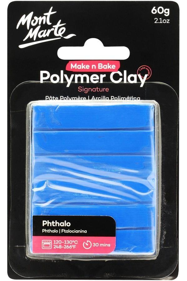 Mont marte MM Make n Bake Polimer Kil Signature 60g - Phthalo - Image 1