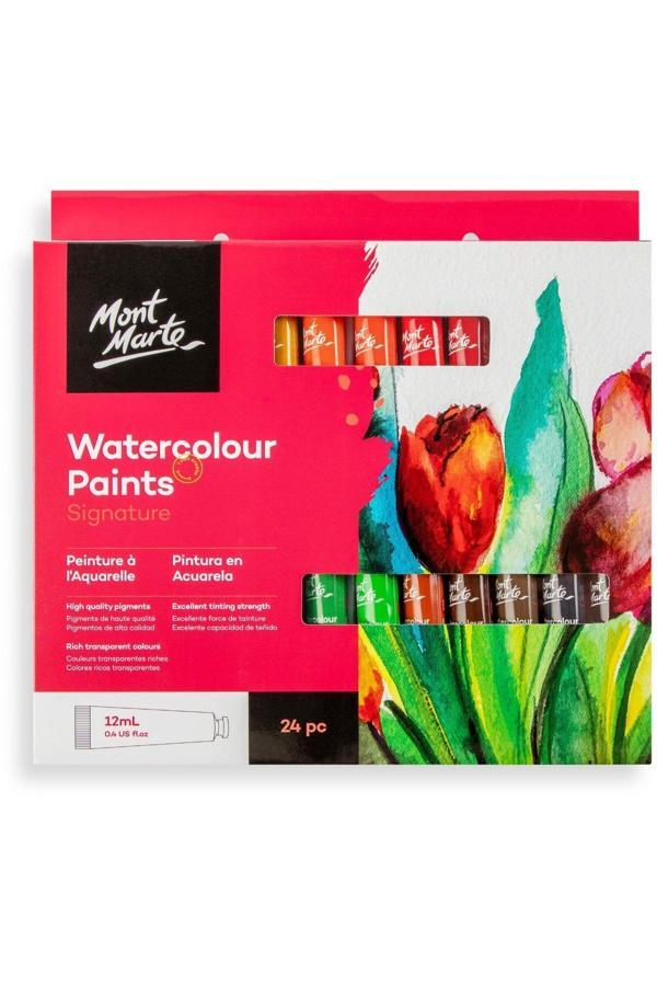 Mont marte MM Suluboya Boya Seti 24 x 12ml - Signature - Image 1
