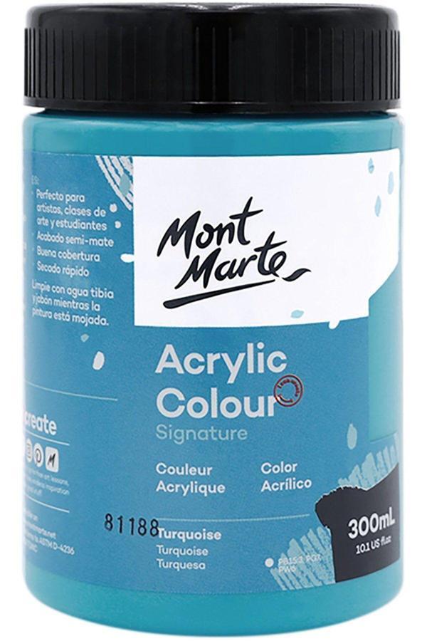 Mont marte MM Akrilik Renkli Boya Signature 300ml - Turquoise - Image 1