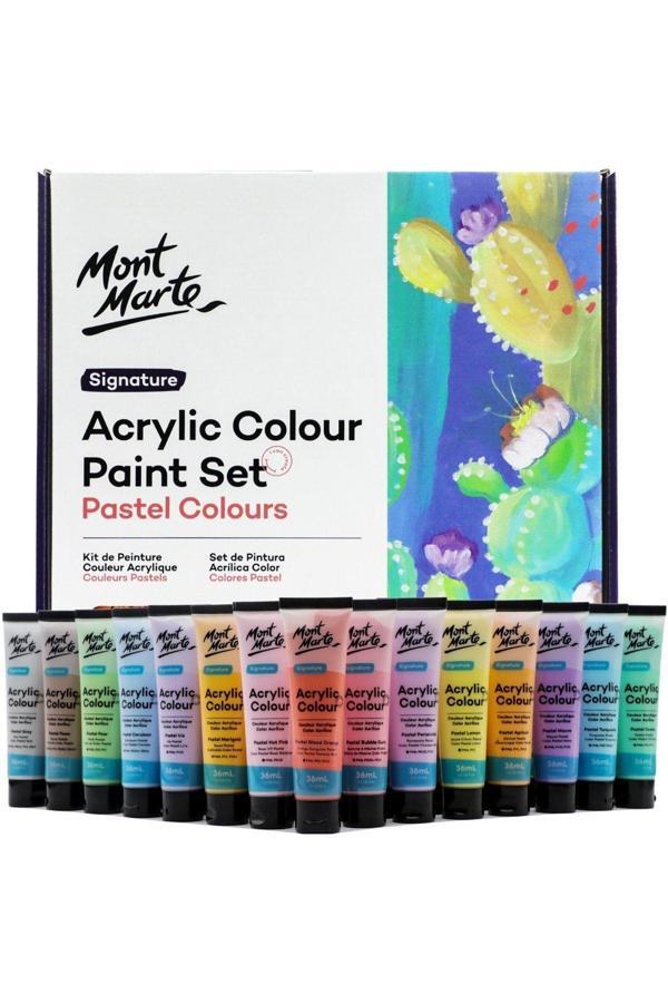 Mont marte MM Akrilik Renkli Pastel Boya Seti 36 x 36ml- Signature - Image 1