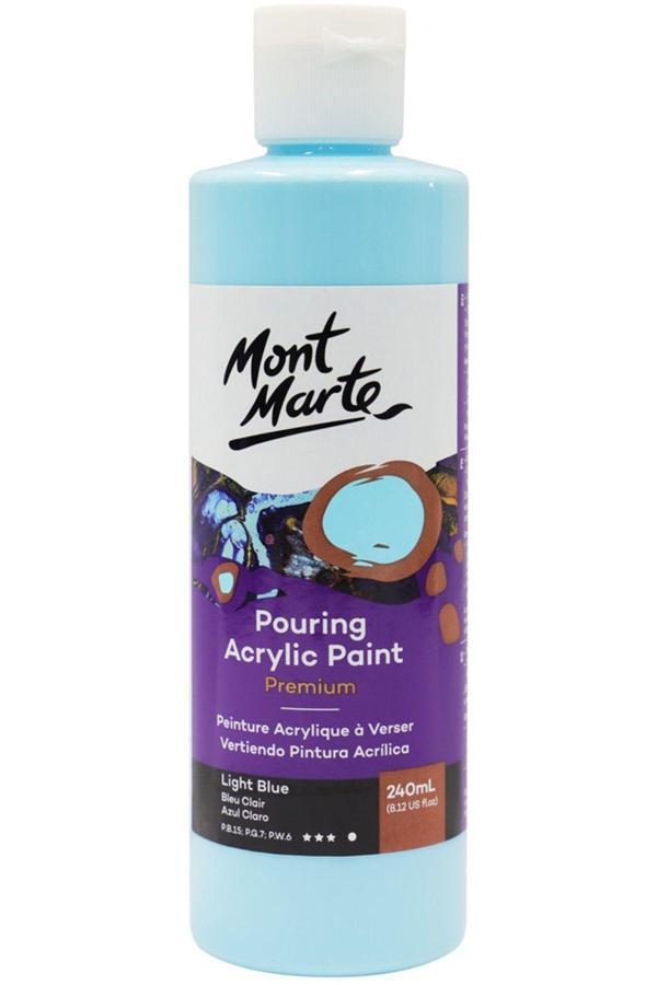 Mont marte MM Dökme Akrilik Boya Premium 240ml - Light Blue - Image 1