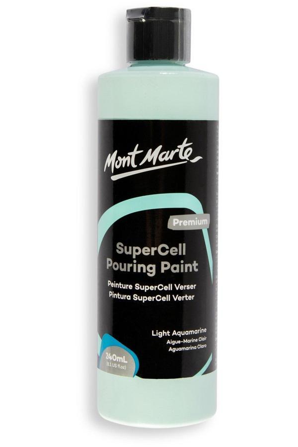 Mont marte MM SuperCell Dökme Akrilik Boya Premium 240ml - Light Aquamarine - Image 1