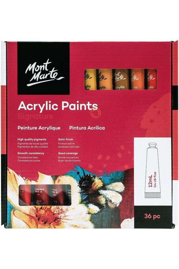 Mont marte MM Akrilik Boya Seti 36 x 12ml - Signature - Image 1