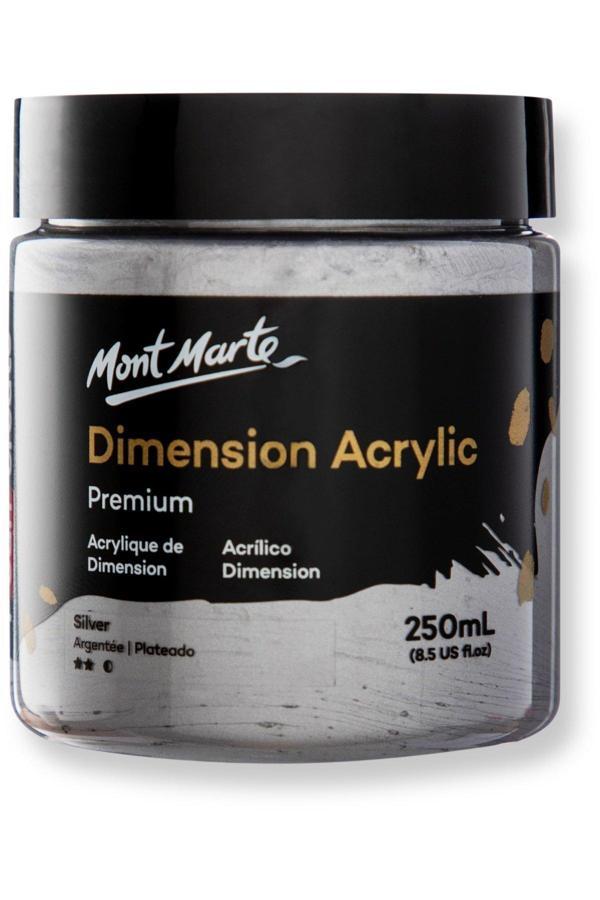 Mont marte MM Premium Dimension Akrilik 250ml - Silver - Image 1