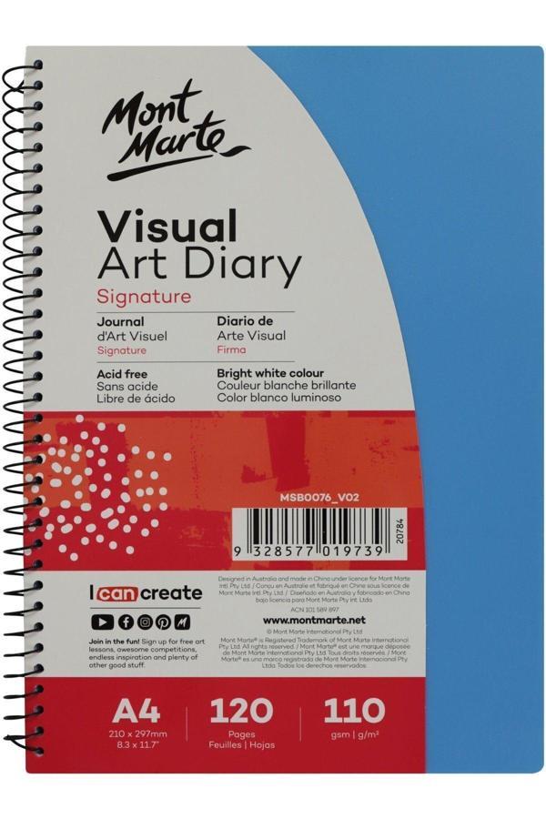 Mont marte MM Sanat Günlüğü PP Renkli Kapak Signature A4 120 Sayfa 110gr - Image 1