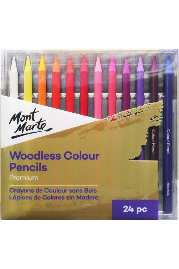 Mont marte MM Ahşapsız Renkli Kalemler 24'lü Premium - Image 1