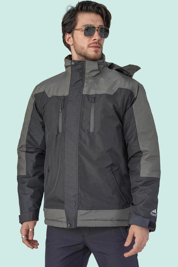 Kışlık Su Geçirmez Erkek Mont 163 Fiyort Naroy Nefes Alabilen Kapitone Astar - Image 1