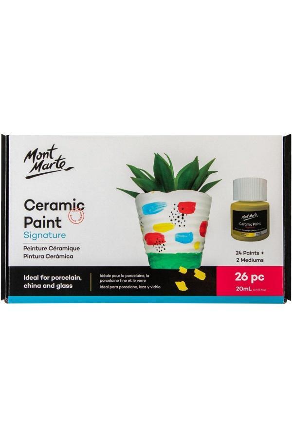 Mont marte MM Seramik Boyası Seti 26 x 20ml- Signature - Image 1