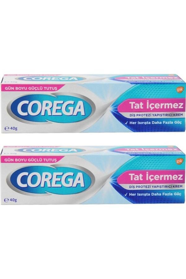 Corega Süper Tatsız Protez Yapıştırıcı Krem 2 X 40 G - Image 1