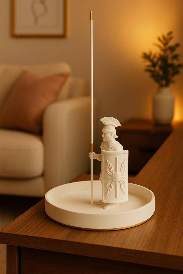 Dropcek Tasarım Dekoratif Biblo Roma Tütsülük Krem Modern 9 X 13 Cm - Image 1