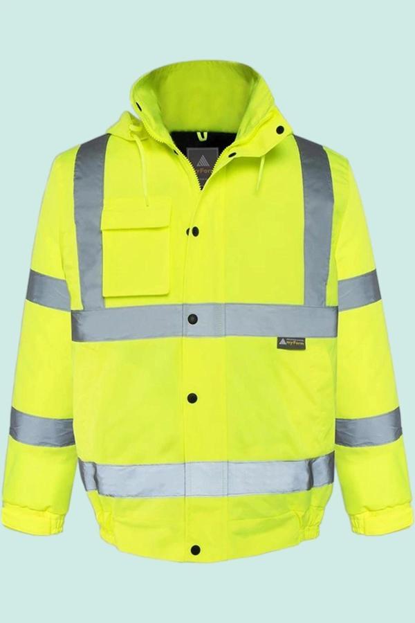 Yüksek Görünürlüklü Kışlık İş Güvenliği Mont EN 343 Olympus Essential Vis Bomber Lined Reflektörlü - Image 1