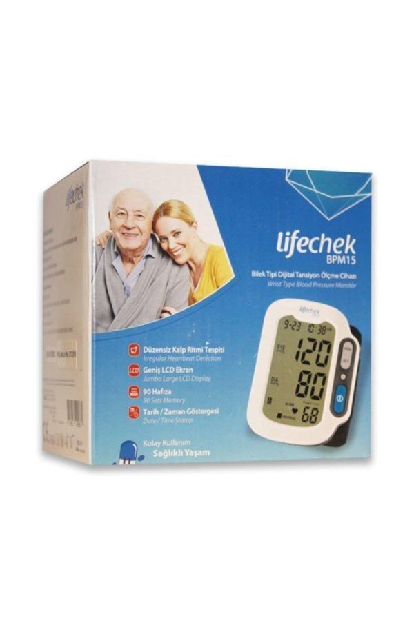 Lifechek Bilek Bilek Tipi Dijital Tansiyon Ölçme Cihazı Bpm 15 Şarjlı Dijital - Image 1