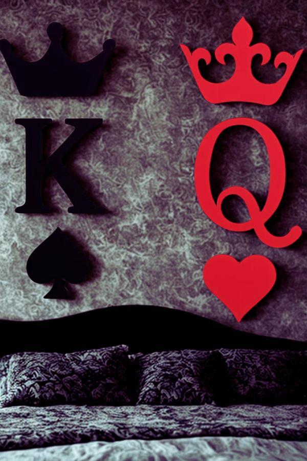 Dropcek Tasarım Dekoratif Özel Tasarım Kral Kraliçe Figür Yatak Odası Oturma Odası Salon 14 X 12 Cm - Image 1