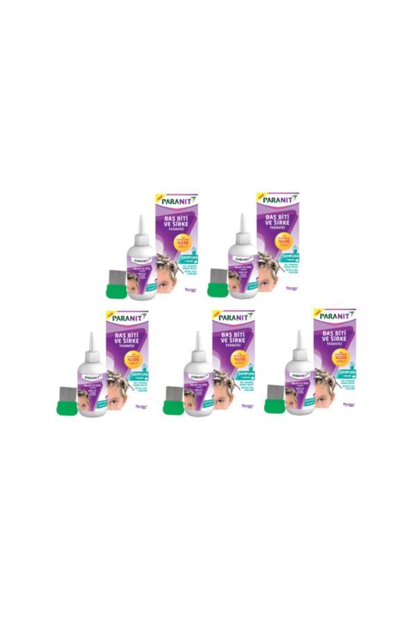 Paranit Baş Biti Ve Sirke Tedavisinde 100Ml Şampuan X5 - Image 1