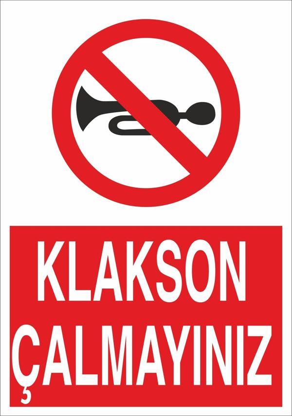 Technopa Klakson Çalmayınız Uyarı Levhası - Image 1