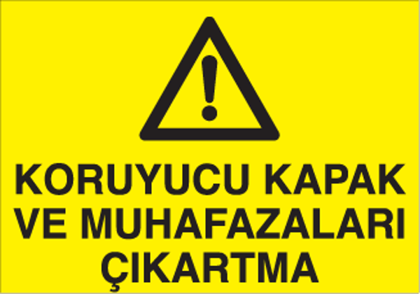 Technopa Koruyucu Kapak Uyarı Levhası - Image 1