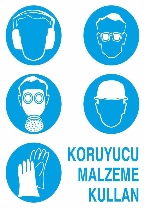 Technopa Koruyucu Malzeme Kullanın Uyarı Levhası - Image 1