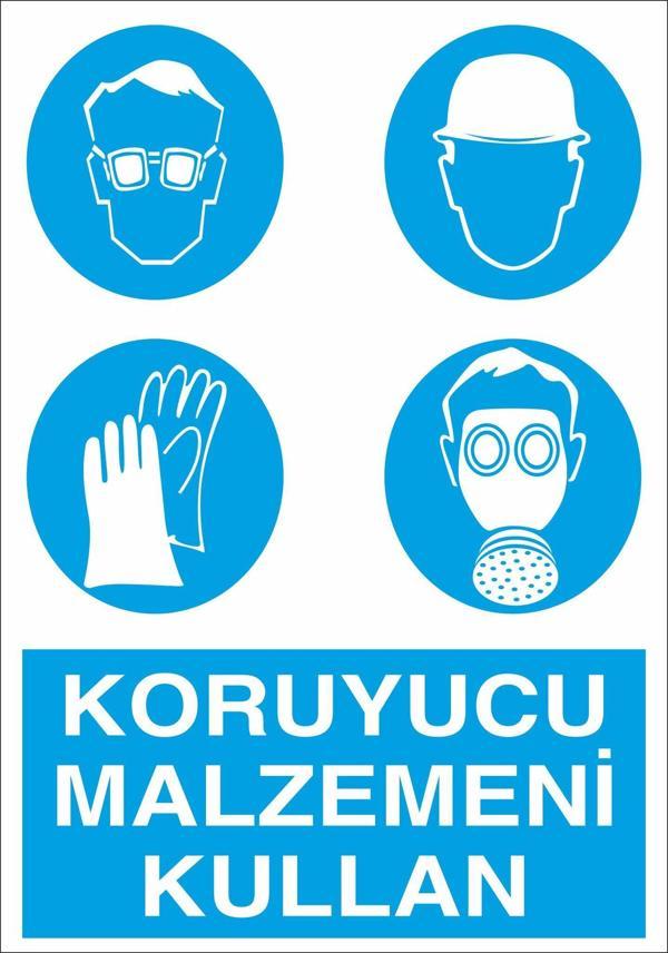 Technopa Koruyucu Malzemeni Kullanın Kullanım Uyarı Levhası - Image 1