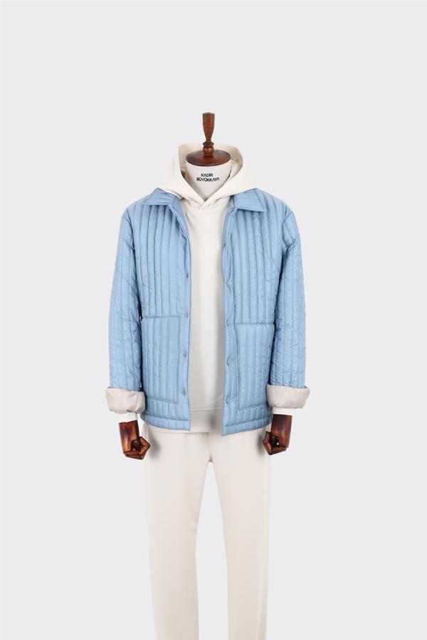 Günlük Kullanıma Uygun Modern Erkek Şişme Mont-GKW5241W - Image 1