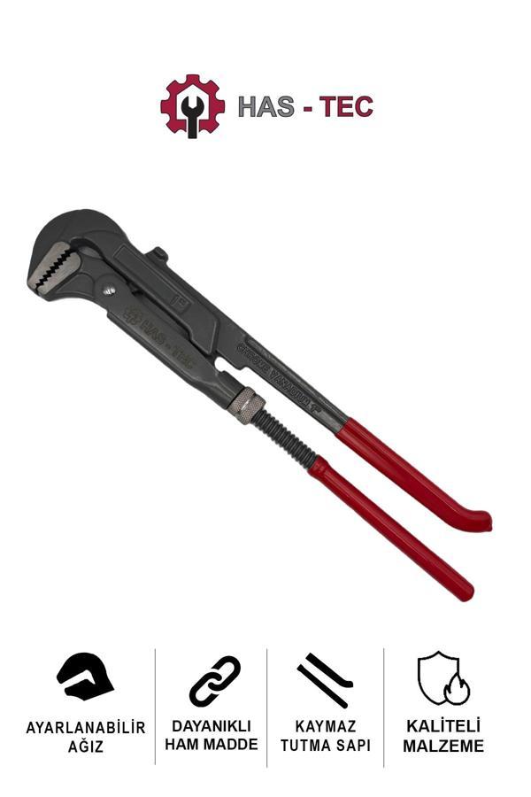 Has-Tec Maşalı Boru Anahtarı 1 İnç | Dayanıklı Çelik Gövde, Ergonomik Kavrama - Image 1