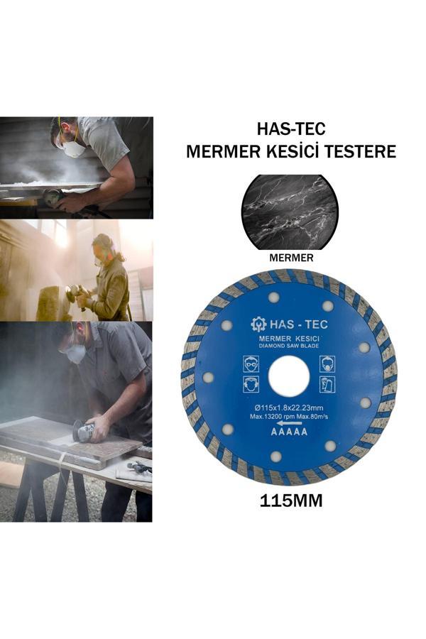 Has-Tec 115Mm Mermer Kesici – Diamond Saw Blade | Ø115X1.8X22.23 Mm - Image 1
